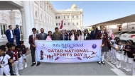 Birla Public School teachers, students and staff during National Sport Day celebrations.