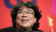 South Korean director Bong Joon Ho attends a press conference for the film 'Mickey 17' presented as Berlinale Special Gala at the 75th Berlinale, Europe's first major film festival of the year, in Berlin on February 15, 2025. (Photo by Ronny HARTMANN / AFP)