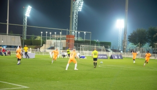 Players in action during a match as part of Ramadan Sports Festival. 