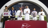 Qatar Racing and Equestrian Club Chairman and President of Asian Equestrian Federation Hamad bin Abdulrahman Al Attiya honoured the winners. PICTURES: JUHAIM/QREC
