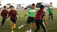 Action during Al Thumama Ramadan Championship at Al Furjan Stadium.    