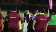 Qatar Stars League CEO Hani Taleb Ballan speaks to the participants.