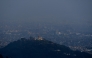 A general view shows the urban area of the Kathmandu Valley with Swayambhunath stupa from Ichangu Narayan village, on the outskirts of Kathmandu on November 9, 2020. AFP / Prakash Mathema