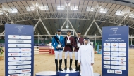 Hathab’s Organizing Committee Chairman Sheikh Ahmed bin Noah Al Thani presented trophies to the Medium Tour podium winners.
