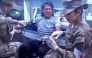 This handout picture released on March 15, 2025, by the Peruvian Navy shows Peruvian fisherman Maximo Napa, 61, receiving medical attention upon his arrival in Paita, Piura department, Peru. Photo by Handout / PERUVIAN NAVY / AFP