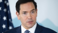 US Secretary of State Marco Rubio speaks with reporters following the G7 foreign ministers meeting in La Malbaie, Quebec, on March 14, 2025. (Photo by SAUL LOEB / POOL / AFP)