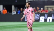 Lionel Messi #10 of Inter Miami CF reacts during the MLS match between Atlanta United and Inter Miami CF at Mercedes-Benz Stadium on March 16, 2025 in Atlanta, Georgia. Kevin C. Cox/Getty Images/AFP