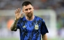 (Files) Argentina's forward Lionel Messi waves as he warms up before the 2026 FIFA World Cup South American qualification football match between Brazil and Argentina at Maracana Stadium in Rio de Janeiro, Brazil, on November 21, 2023. (Photo by Carl De Souza / AFP)