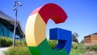 The Google logo at the company's Bay View campus in Mountain View, California, on August 13, 2024. Photo by Josh Edelson / AFP