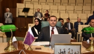 Qatar’s Ambassador to Egypt and Permanent Representative to the League of Arab States H E Tariq Ali Faraj Al Ansari during the meeting.