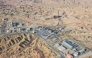 An aerial view of an oil field in Iran. 