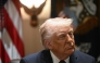 US President Donald Trump looks on during a cabinet meeting in the Cabinet Room of the White House on March 24, 2025, in Washington, DC. (Photo by Brendan SMIALOWSKI / AFP)