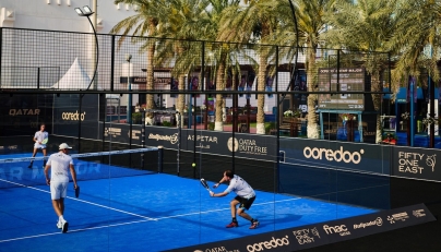 File photo of action during the Ooredoo Qatar Major Premier Padel 2025
