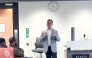 CEO of The View Hospital Dr. Fatih Mehmet Gul addressing the students.