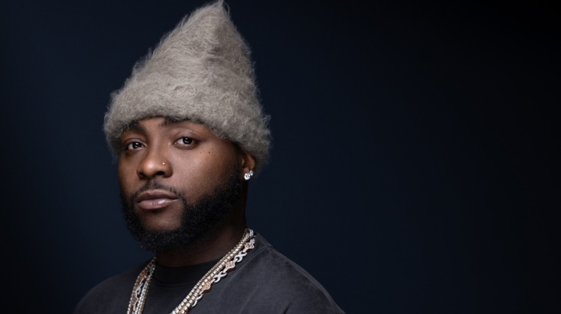 Nigerian-American singer, songwriter and record producer David Adedeji Adeleke Oon known professionally as Davido, poses during a photo session in Paris on April 14, 2025. (Photo by JOEL SAGET / AFP)
