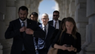 Apple CEO Tim Cook leaves the US House of Representatives on Capitol Hill on September 14, 2023, in Washington, DC. (Photo by Jabin Botsford/The Washington Post
