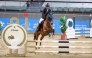 Khalifa bin Joaan bin Hamad Al Thani astride Zion II Vdk in action yesterday.