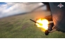 An image taken from a handout footage released by the Russian Defence Ministry on August 21, 2024, reportedly shows a Russian Mi-35m attack helicopter firing rockets on Ukrainian Armed Forces at the border area of Kursk region in Russia. (Photo by Handout / Russian Defence Ministry / AFP)