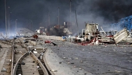 A handout picture provided by the Iranian Red Crescent (RCS) on April 27, 2025, shows the devastation at the scene of an explosion (Photo by Iranian Red Crescent / AFP) 