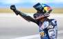 Gresini Racing MotoGP's Spanish rider Alex Marquez celebrates after winning the MotoGP Spanish Grand Prix at the Jerez racetrack in Jerez de la Frontera, on April 27, 2025. (Photo by JORGE GUERRERO / AFP)