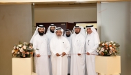 Minister of Awqaf and Islamic Affairs H E Ghanem bin Shaheen bin Ghanem Al Ghanim opening the exhibition.