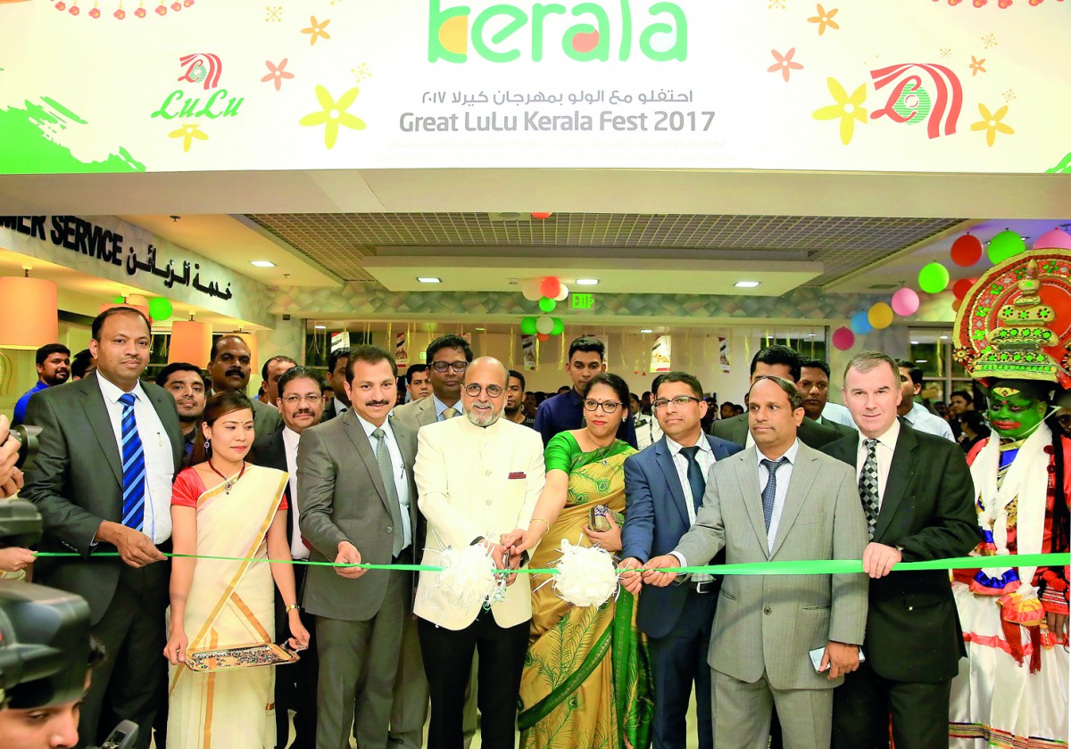 ‘Festival of Kerala’ organised by Lulu Group was inaugurated by Dr R Seetharaman, Group Chief Executive Officer of Doha Bank, and his wife at Lulu Hypermarket, Barwa City, last Thursday, in the presence of other guests, Lulu officials and customers. The f