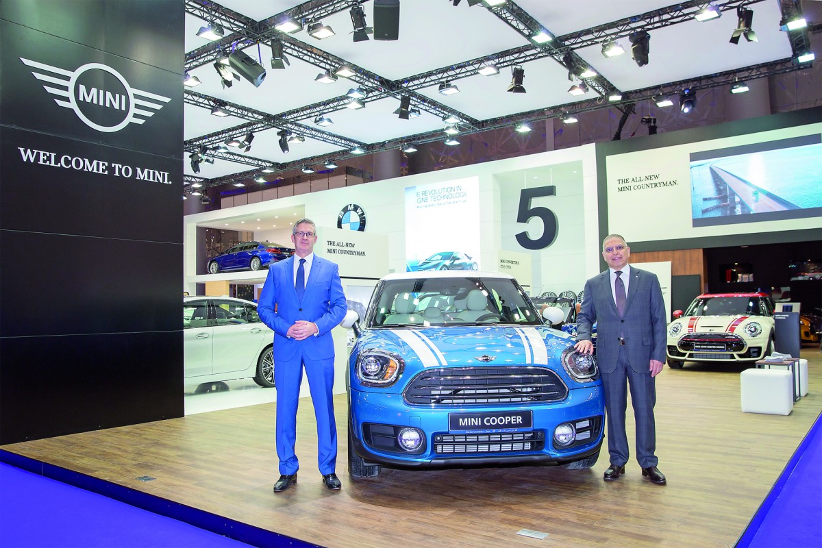 Officials with the all-new MINI Countryman at the show.