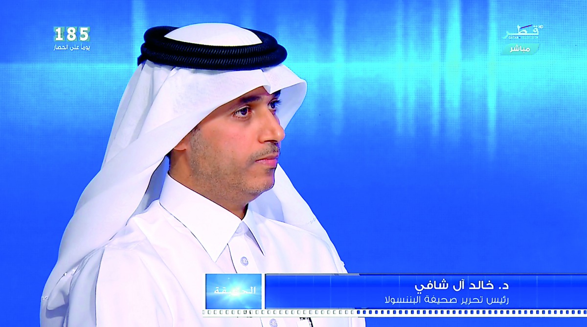 Dr. Khalid bin Mubarak Al-Shafi, Editor-in-Chief of The Peninsula. 