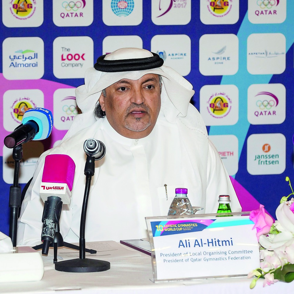  The President of Qatar Gymnastics Federation (QGF) Ali Al Hitmi.