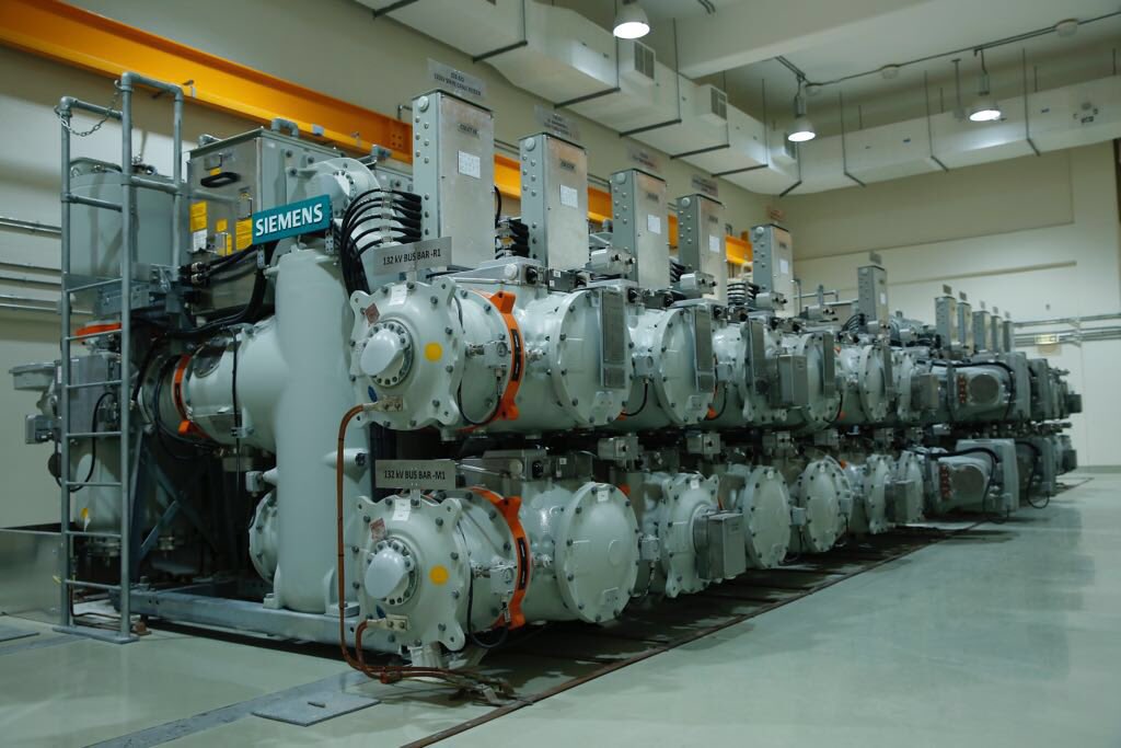 The new power substation, which was opened by Kahramaa, to supply electricity to Al Rayyan Stadium. 