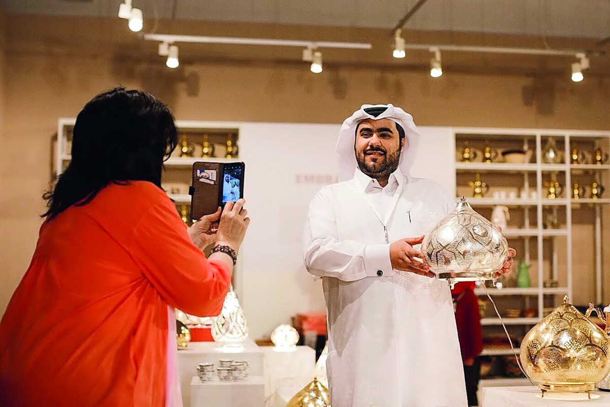 A visitor at one of the stalls at the ‘Meet Qatar New Year’ charity fair as part of QND celebrations in Moscow.