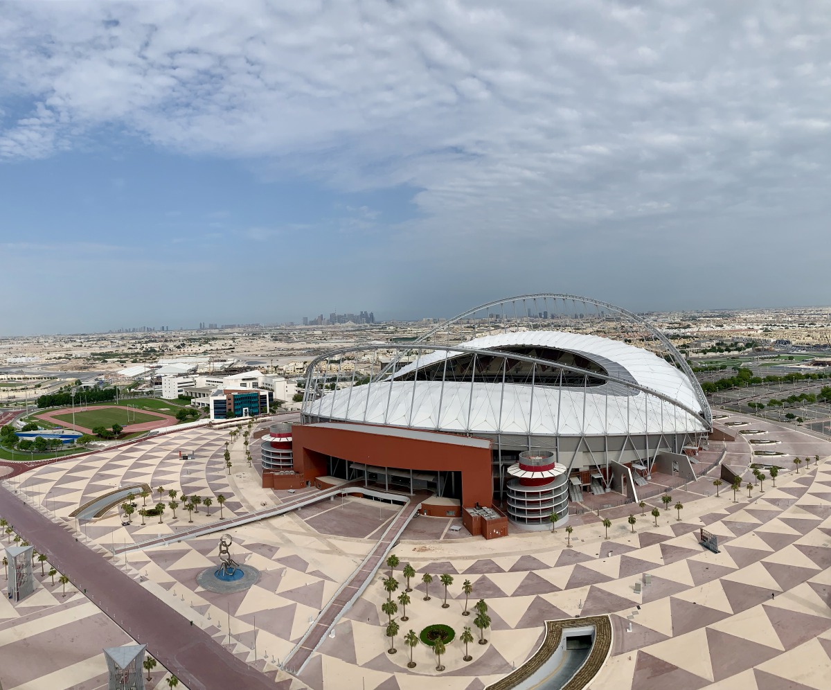 Doha’s iconic Khalifa International Stadium, the host venue for the 23rd Asian Athletics Championships.