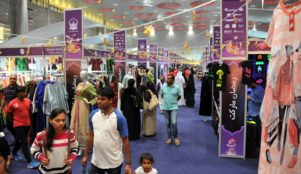 Visitors at the Ramadan Market at the Doha Exhibition and Convention Centre. Picture by: Salim Matramkot/The Peninsula