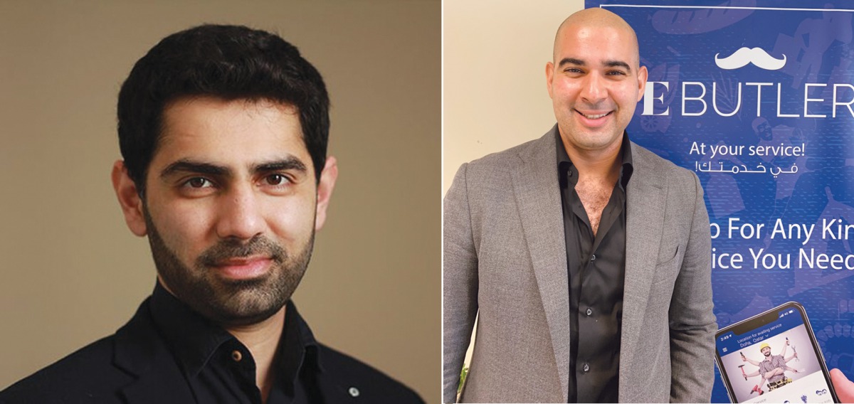 Saif Qazi, Co-founder and Managing Director at Urban Point and Omar Ashour (R), Co-founder and CEO of EButler.