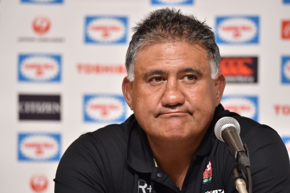 Japan's national rugby team head coach Jamie Joseph takes part in a press conference to announce the 31-man squad for the Rugby World Cup in Tokyo on August 29, 2019.  / AFP / Kazuhiro NOGI