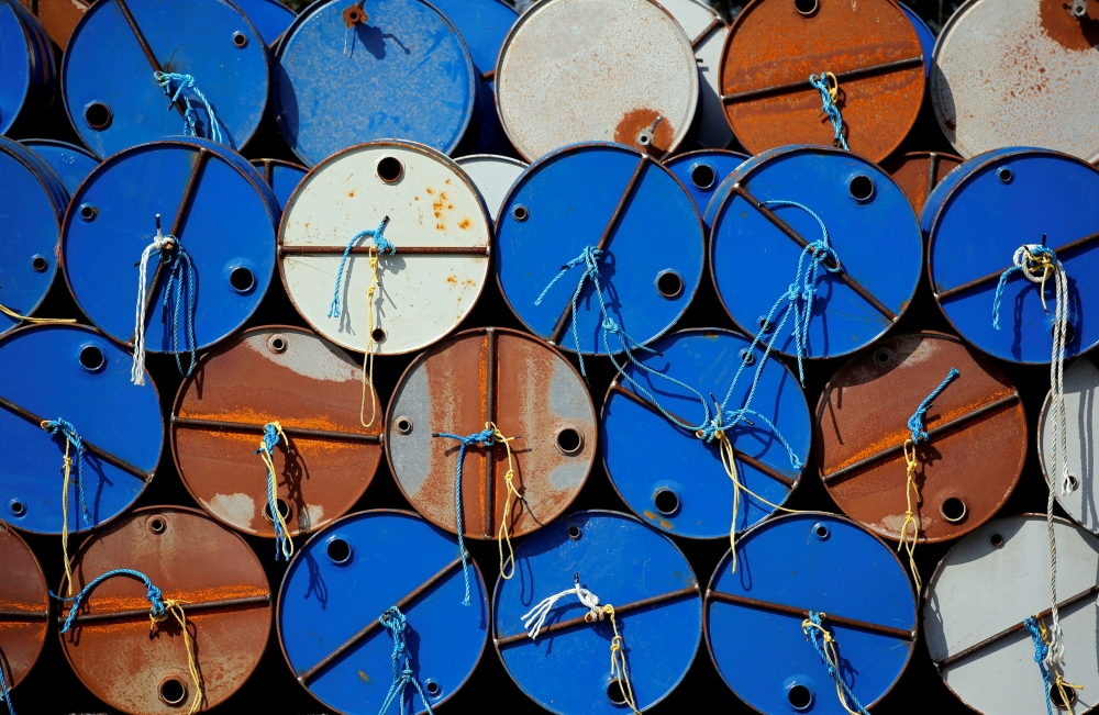 File picture of oil barrels used for representation. 