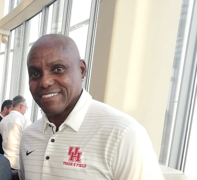 Nine-time Olympic golf medallist Carl Lewis in Qatar for the IAAF World Chanpionships