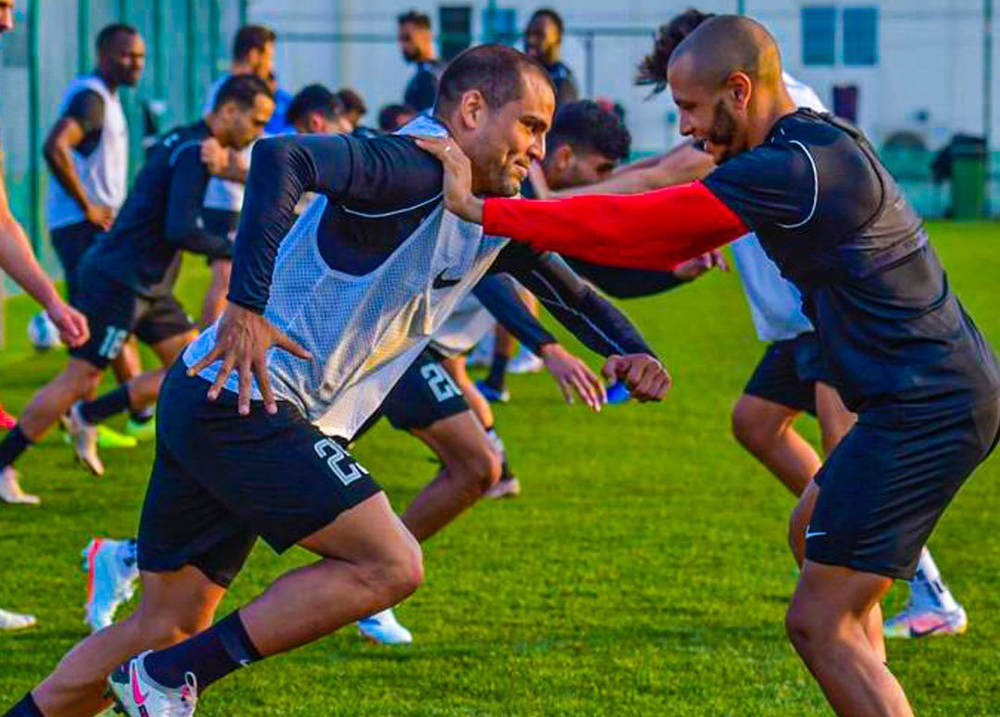 A ?le photo of Al Rayyan’s training session.