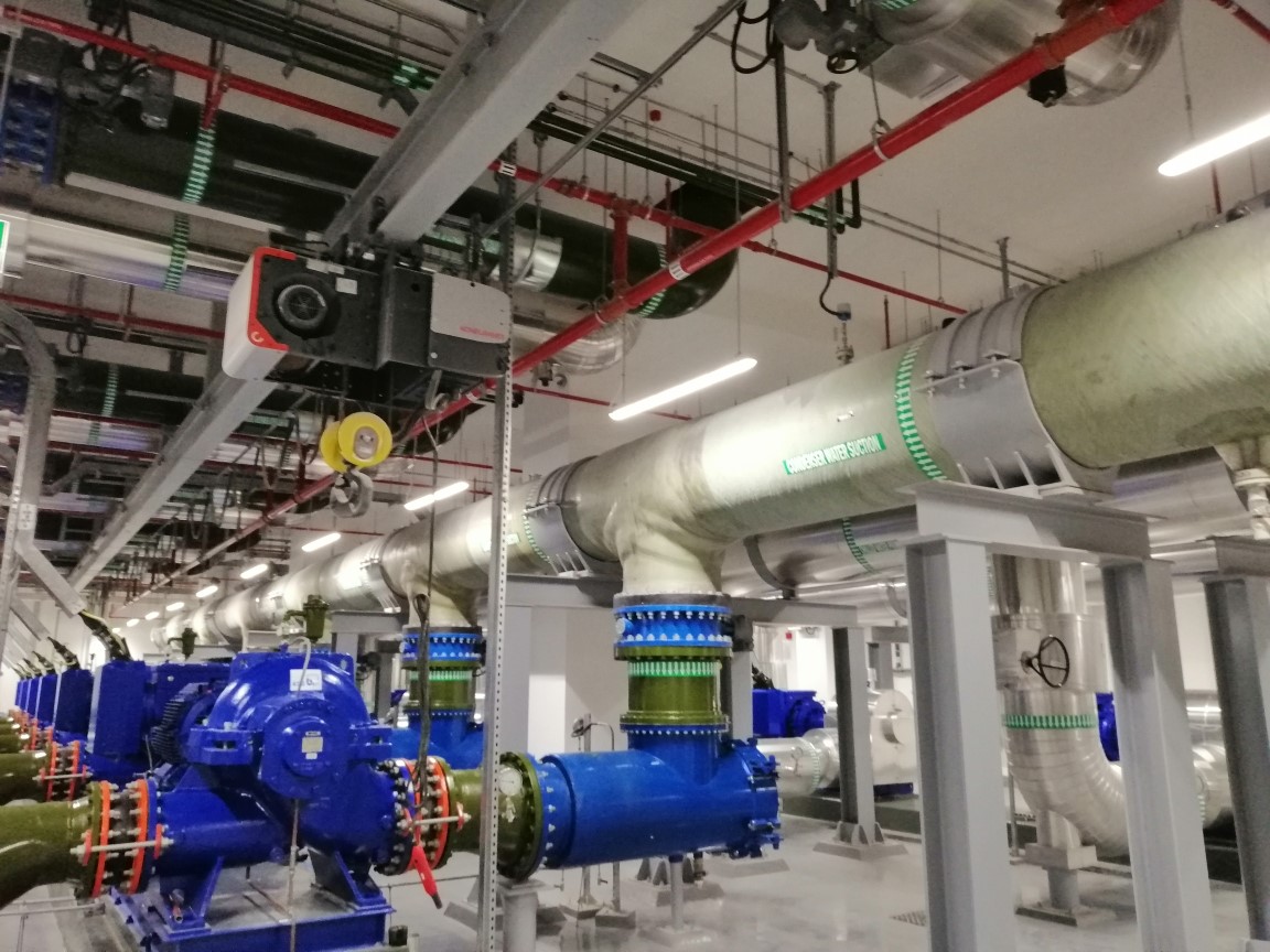 A district cooling plant at Lekhwiya camp in Al Duhail.