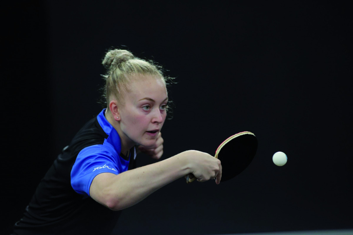 Slovakia's Ema Labosova in action during the qualifying round at the Lusail Sports Arena yesterday.