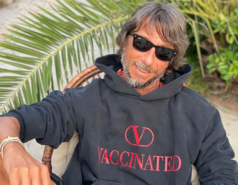 Valentino Creative Director Pierpaolo Piccioli wears a limited-edition, 590 euro 