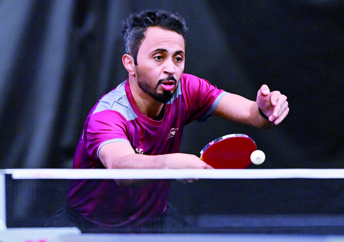 Qatar's Ahmed Khalil Al Mohannadi lost to South Korea's Lim Jonghoon during WTT Star Contender Doha 2021 at the Lusail Sports Arena.
