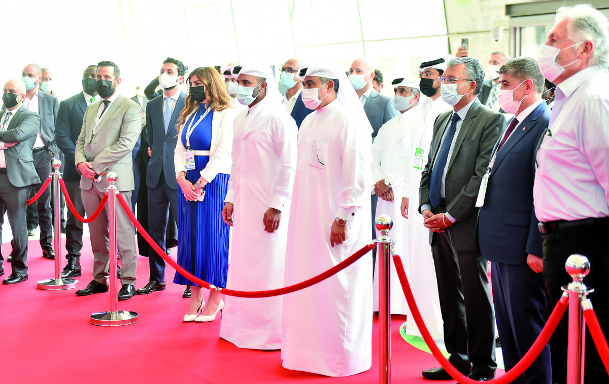 Minister of Commerce and Industry and Acting Minister of Finance H E Ali bin Ahmed Al Kuwari inaugurates the 17th edition of Project Qatar, in the presence of a number of dignitaries and officials, at the Doha Exhibition and Convention Centre (DECC), yest