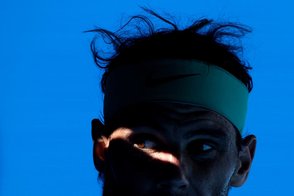 Spain's Rafael Nadal during his fourth round match against France's Adrian Mannarino REUTERS/Loren Elliott
