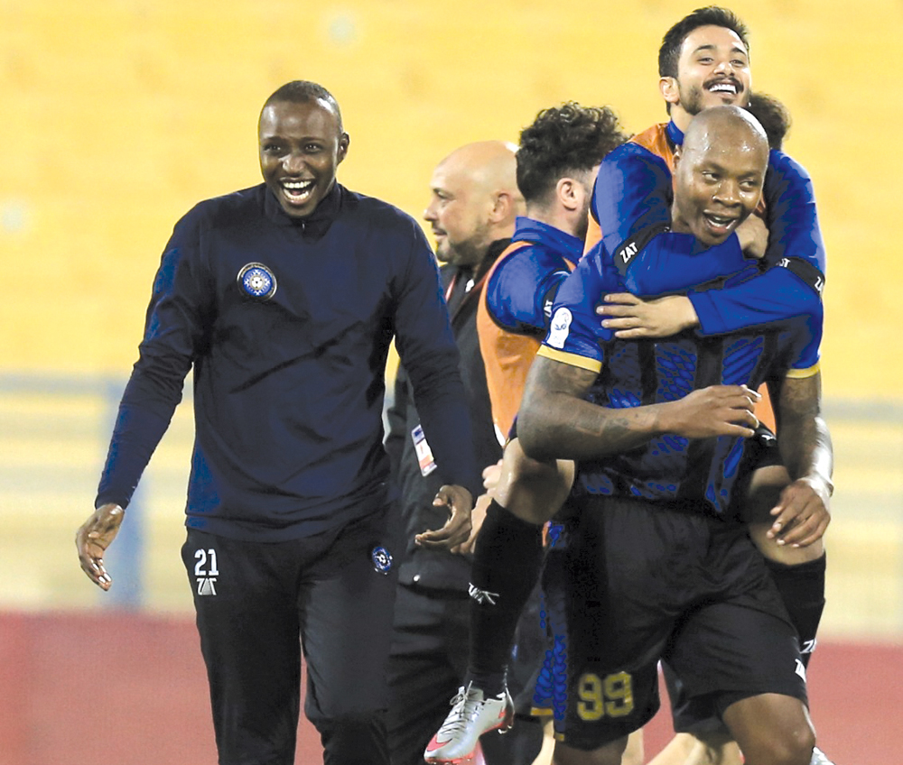 Al Sailiya players celebrate in this file photo.