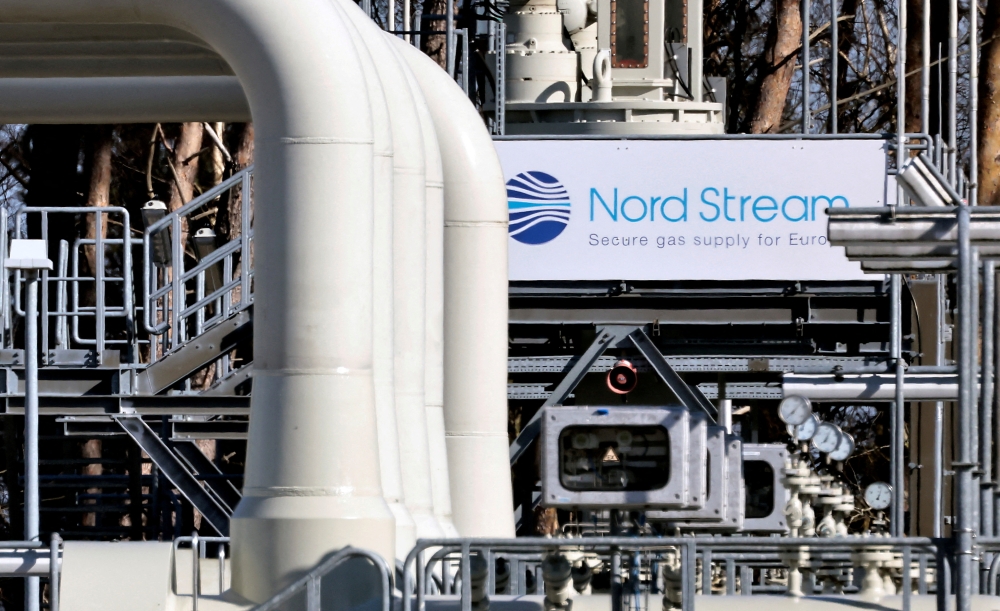 Pipes at the landfall facilities of the 'Nord Stream 1' gas pipeline are pictured in Lubmin, Germany. (REUTERS/Hannibal Hanschke//File Photo)