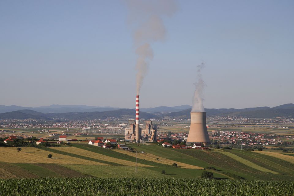 A general view of a power plant near the town of Obilic, Kosovo, June 16, 2022. (REUTERS/Florion Goga)