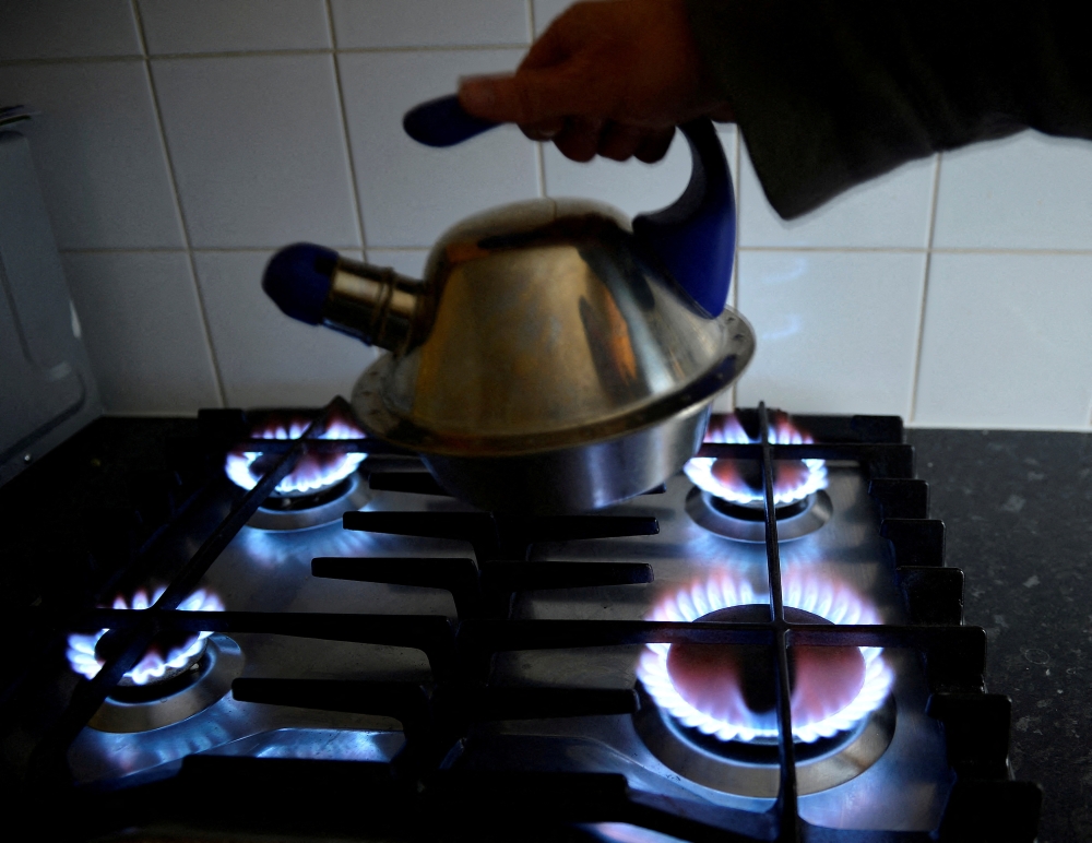 A gas cooker is seen in Boroughbridge, northern England November 13, 2012. REUTERS/Nigel Roddis/File Photo/File Photo