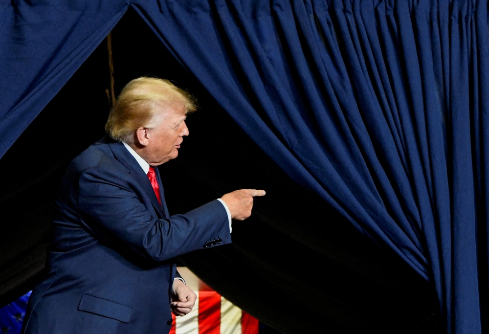  Former US president Donald Trump holds a rally in Youngstown, Ohio, US, September 17, 2022.  REUTERS/Gaelen Morse 