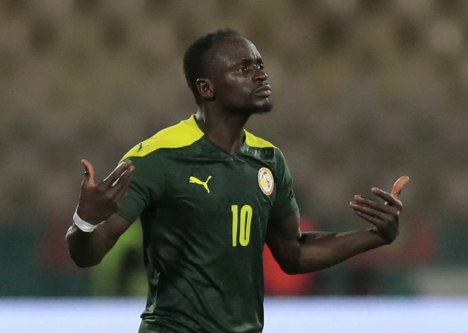 Senegal's Sadio Mane reacts during the Africa Cup of Nations semi final  match against Burkina Faso at the Ahmadou Ahidjo Stadium, Yaounde, Cameroon, on February 2, 2022.  File Photo / Reuters
